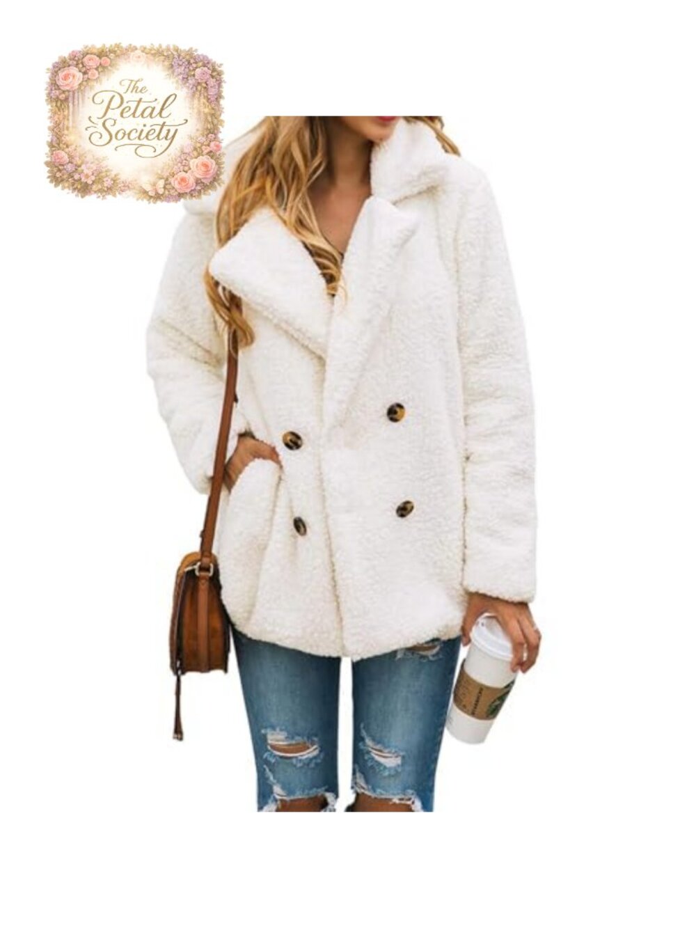 Oversized Sherpa Fleece Jacket Winter Coats Faux Fur Outerwear